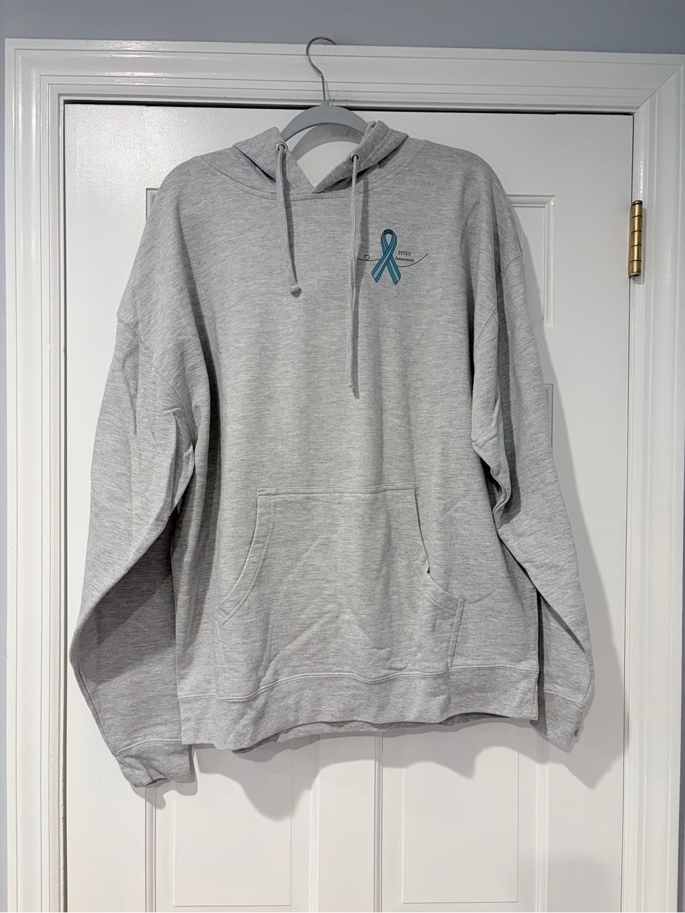 Independent Trading Co. FPIES Awareness Gray Pullover Hoodie 2XL